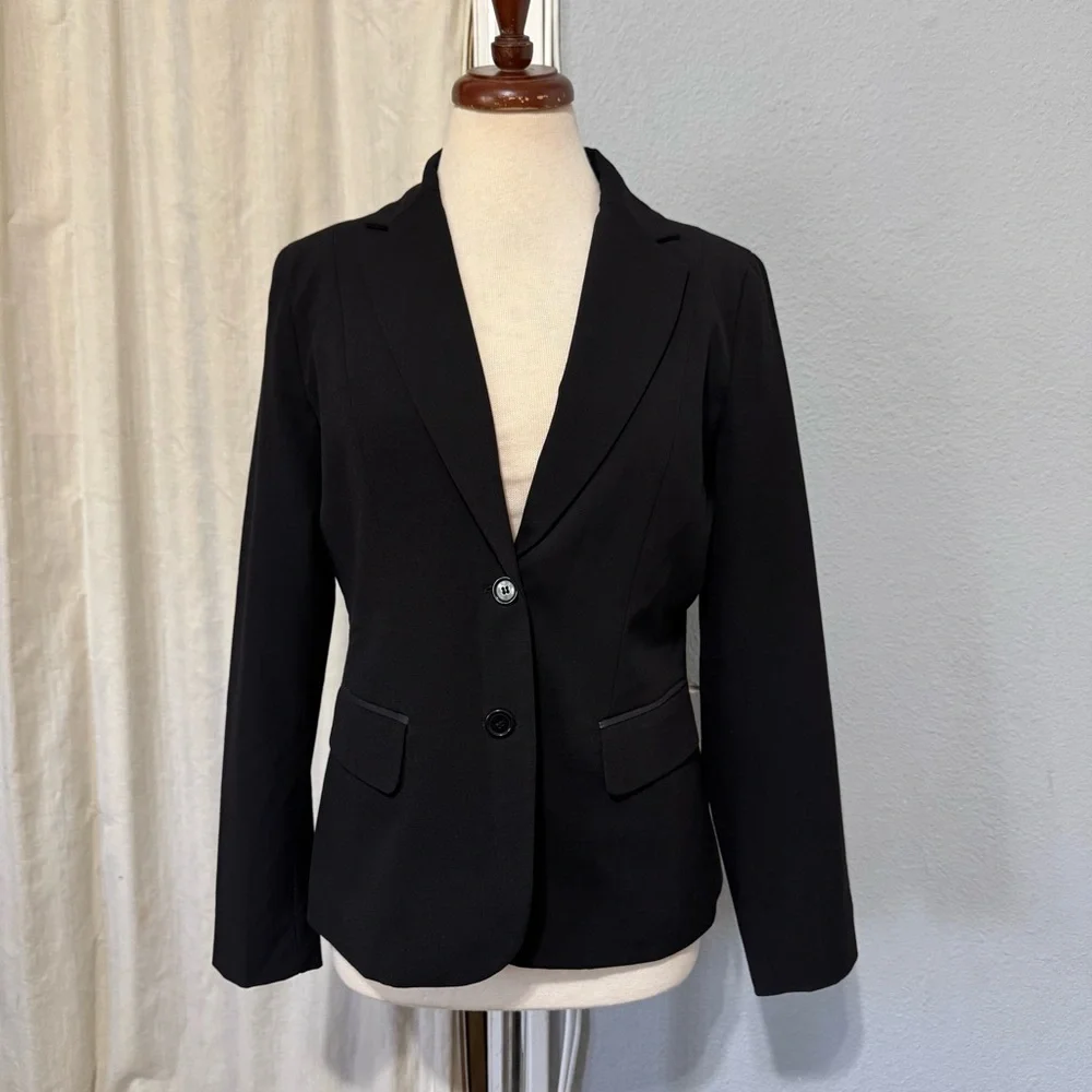 7th Avenue Suiting Collection‎ New York & Company Women Black Suit Jacket Size 6